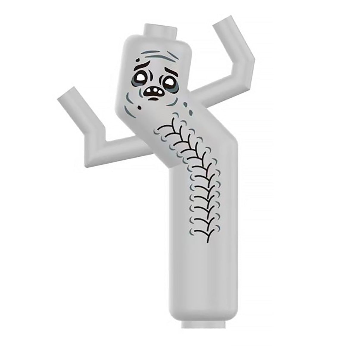 Zombie Abs Tubeguy Custom Collectable Series Minifigure1