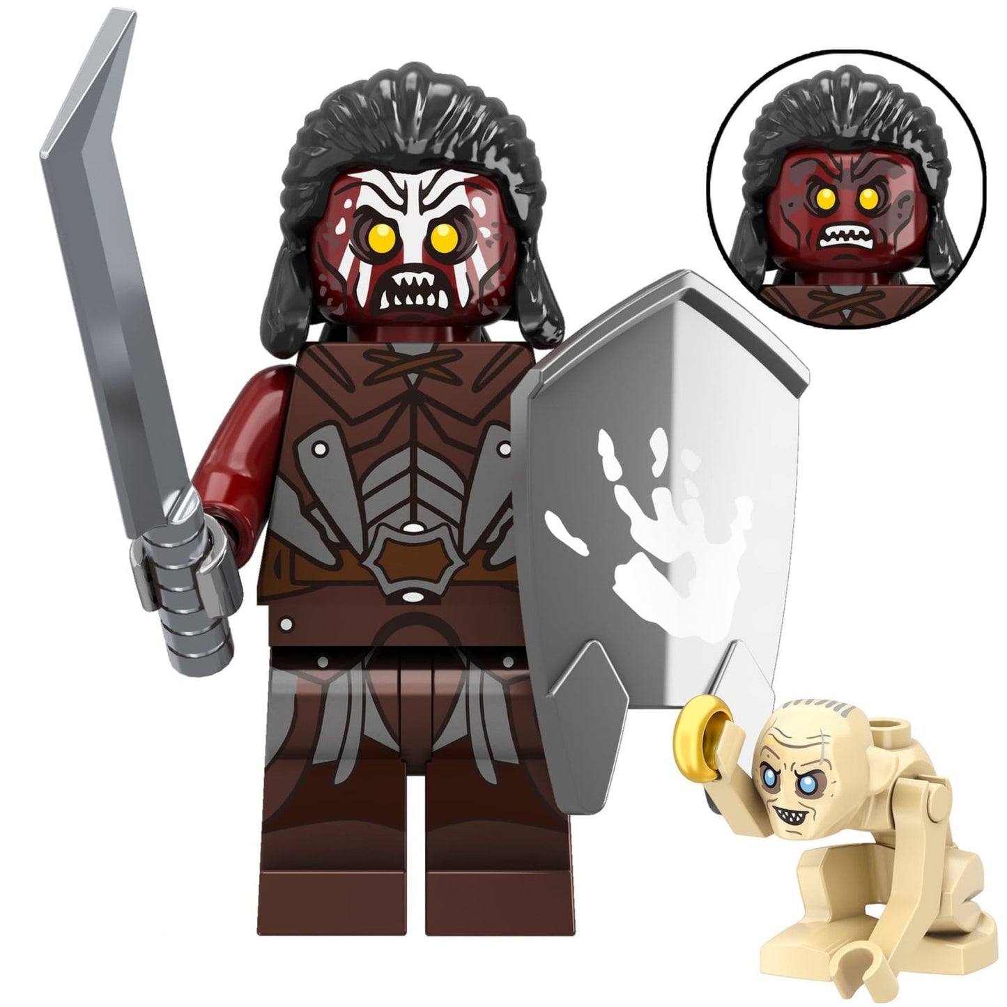 Uruk-Hai Orc Custom Lord of the Rings Minifigure1