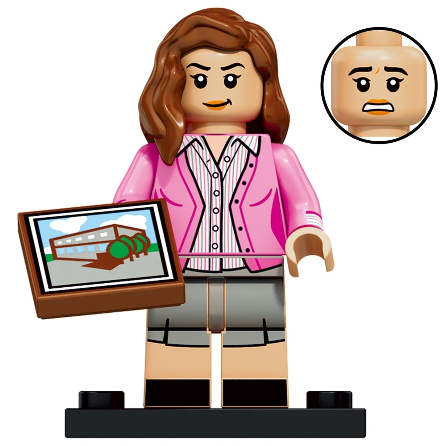 Pam Beesly Custom The Office Minifigure1