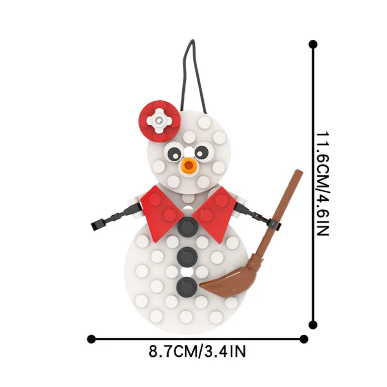 Christmas Snowman Ornament MOC2