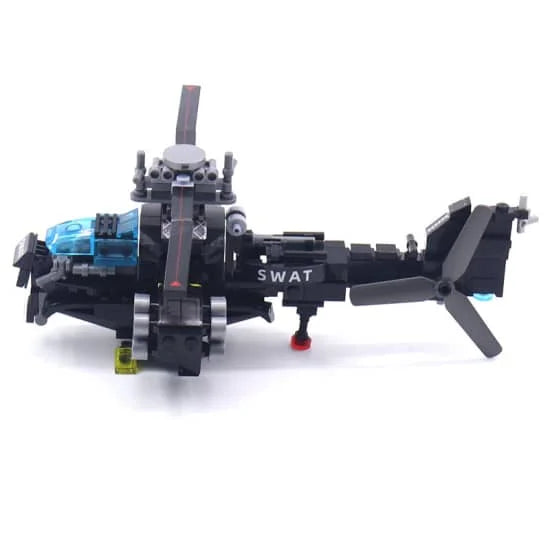 6 - person ghost operation special police set with a special police plane and complete equipment.