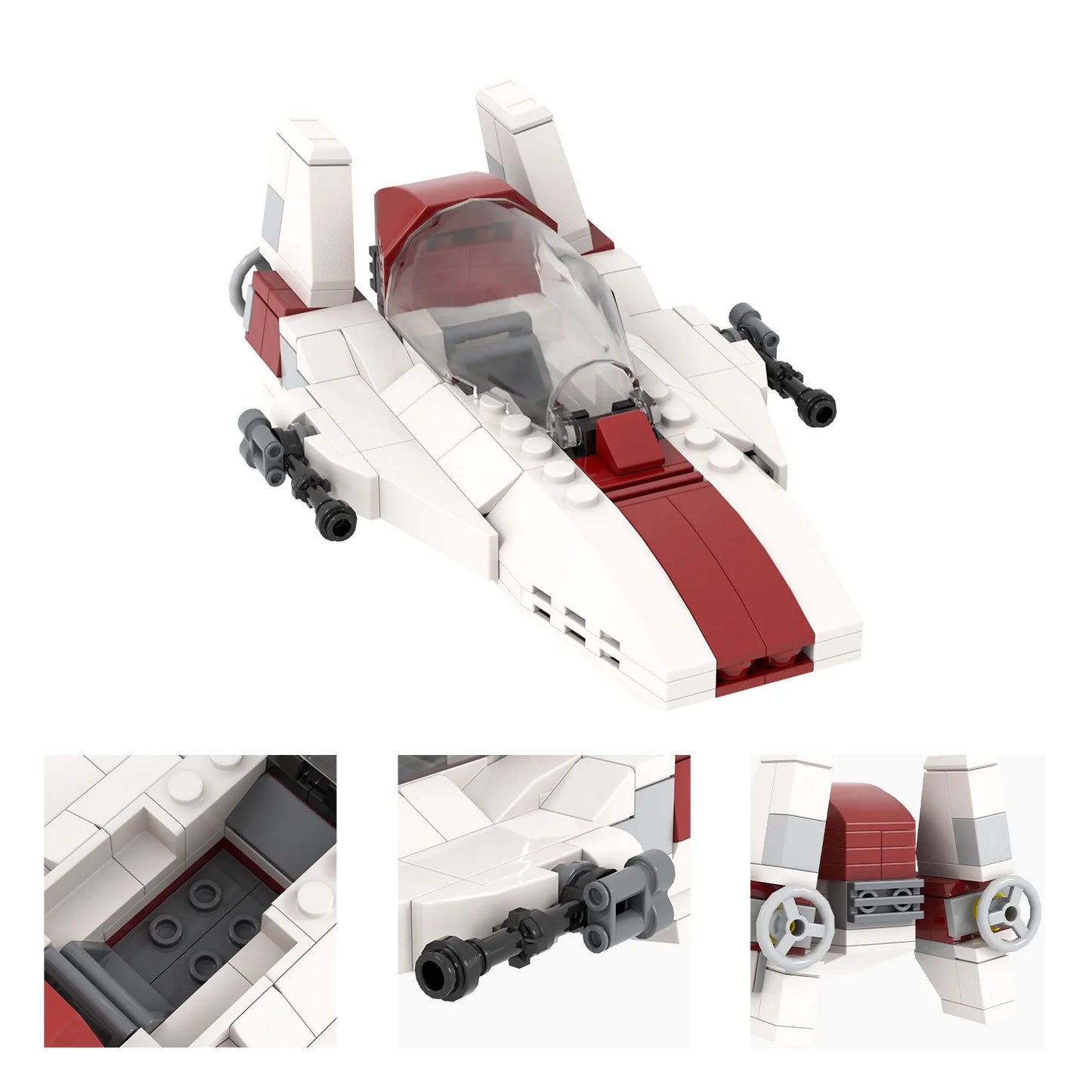 A-Wing Starfighter Custom Star Wars MOC6