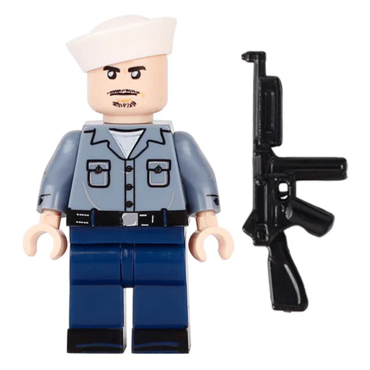 Navy Sailor Soldier Custom Military Minifigure1