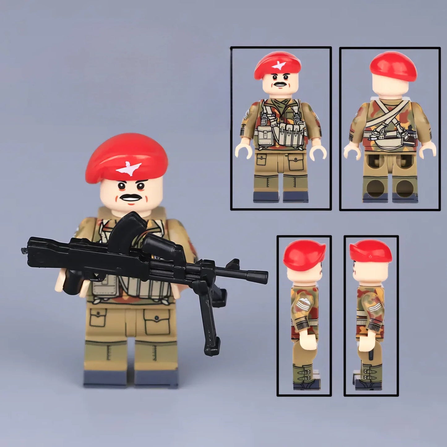 WW2 British Airborne Parachute Regiment Sergeant Custom Military Minifigure1