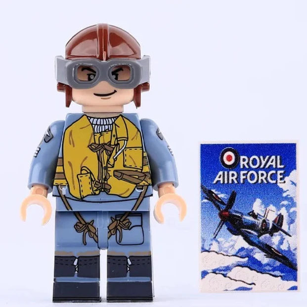 WW2 British Royal Air Force Flight Sergeant Custom Military Minifigure1