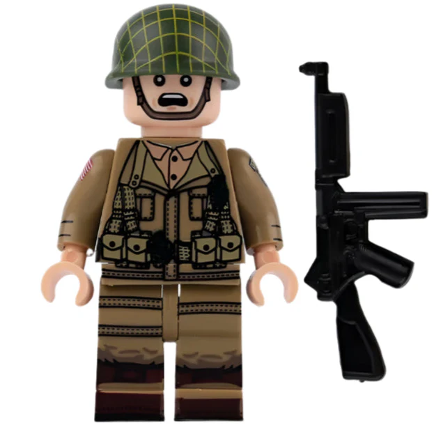 WW2 USA 101st Airborne Division Soldier Custom Military Minifigure1