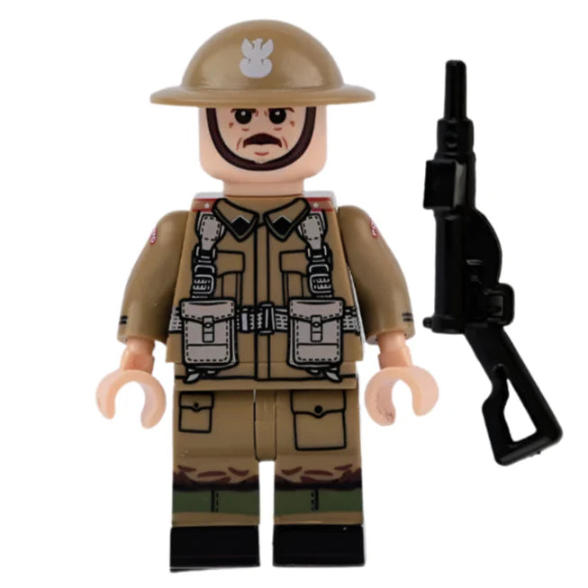WW2 Poland 5th Kresowa Infantry Division Soldier Custom Military Minifigure1
