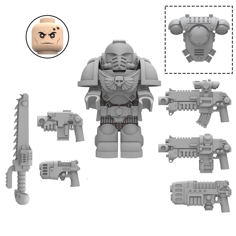 Space Marine (Blank) Warhammer 40K Minifigure2