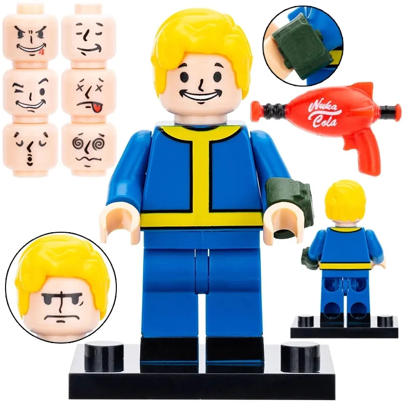 Vault Boy from Fallout Custom Minifigure1