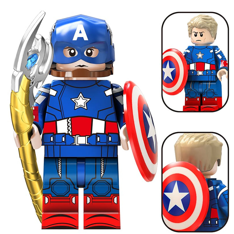 Captain America (Endgame) Custom Marvel Superhero Minifigure1