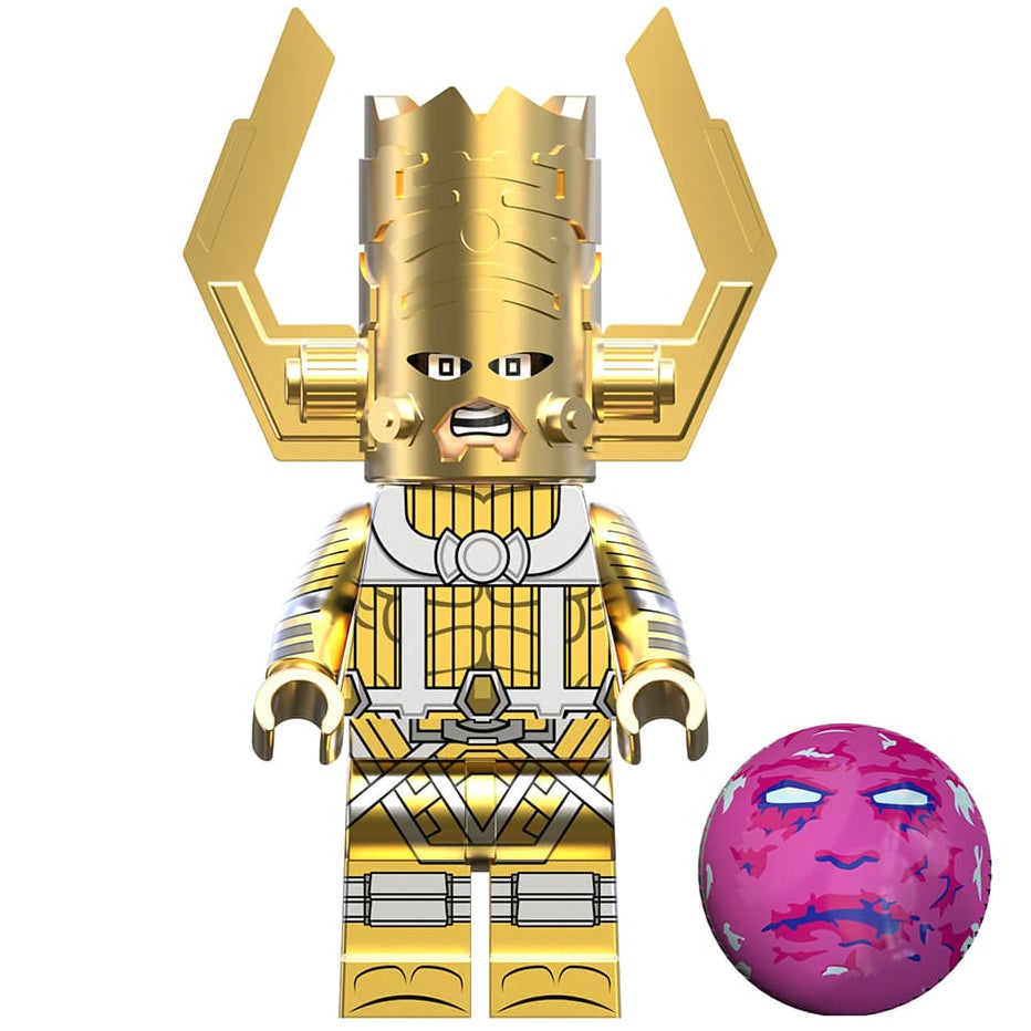 Galactus (Gold) (Fantastic Four First Steps) Custom Marvel Superhero Minifigure1