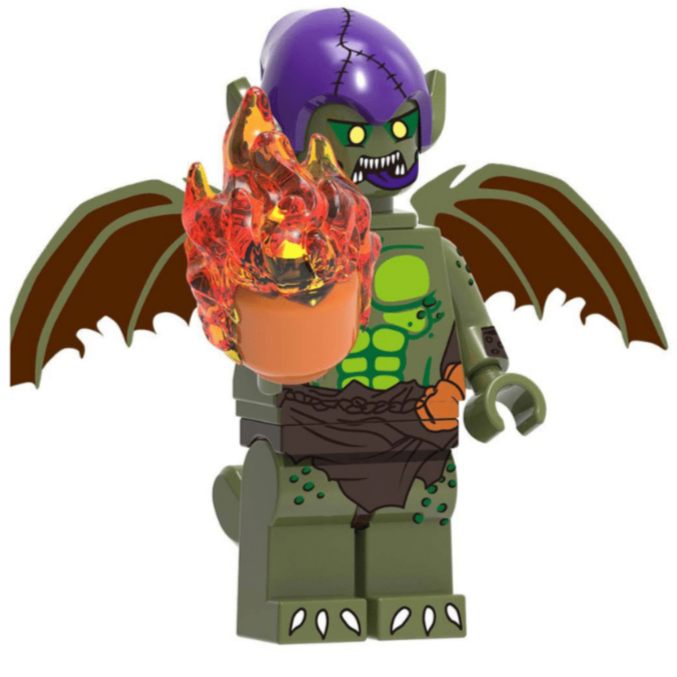 Green Goblin (Spider-Verse) Custom Marvel Superhero Minifigure1