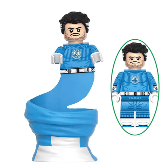 Mr Fantastic (Fantastic Four First Steps) Custom Marvel Superhero Minifigure1