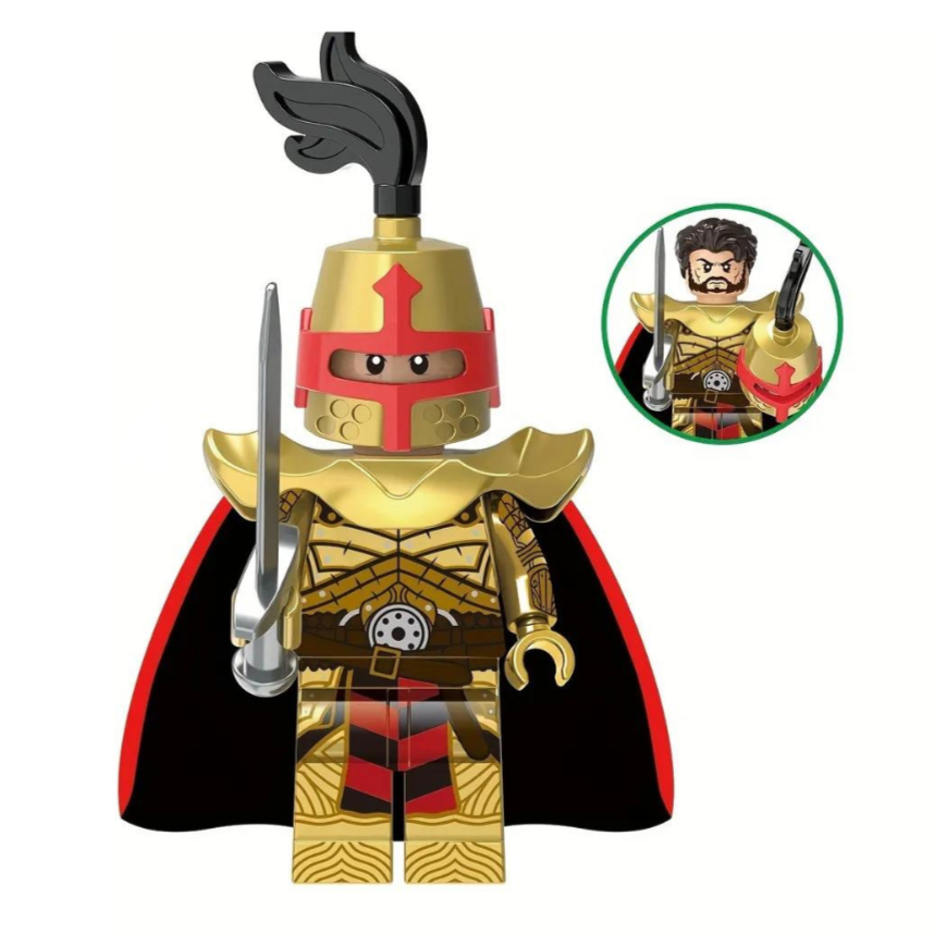 Golden Knight Custom Medieval Knights Templar Minifigure1