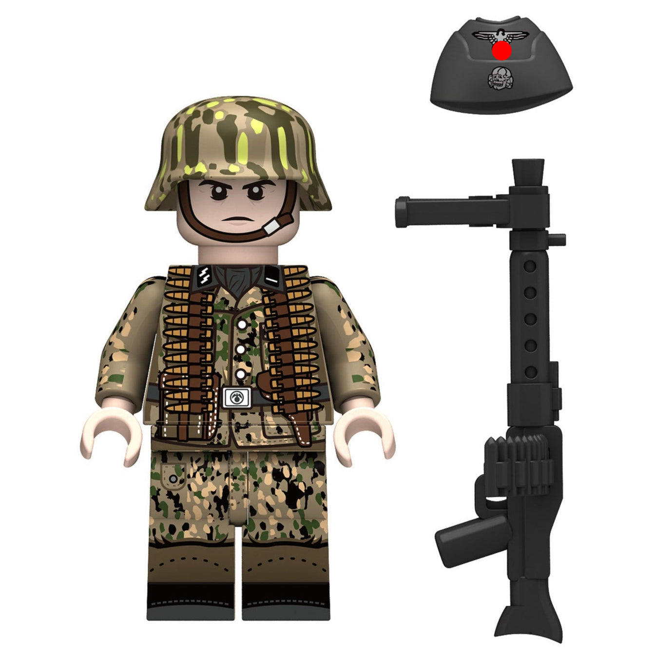 WW2 German Erbsenmuster Infantry Soldier Custom Minifigure2