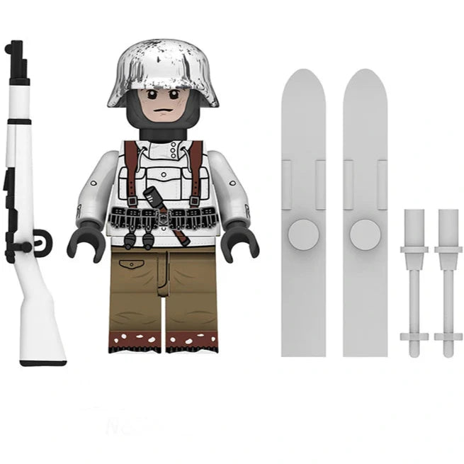 WW2 German Gebirgsjager Soldier Custom Military Minifigure1