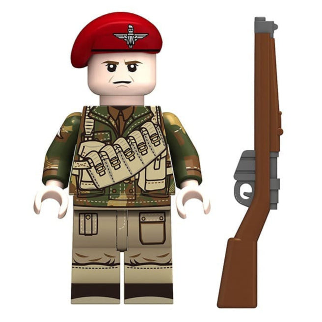 WW2 British Airborne Division Red Devil Soldier Custom Military Minifigure1