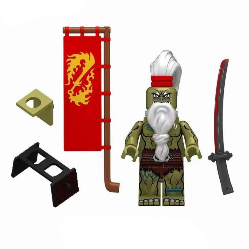 Samuro Orc Warrior Custom Warcraft Game Minifigure1