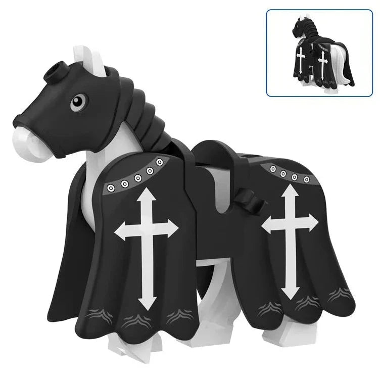Medieval Warhorse Custom Minifigure1