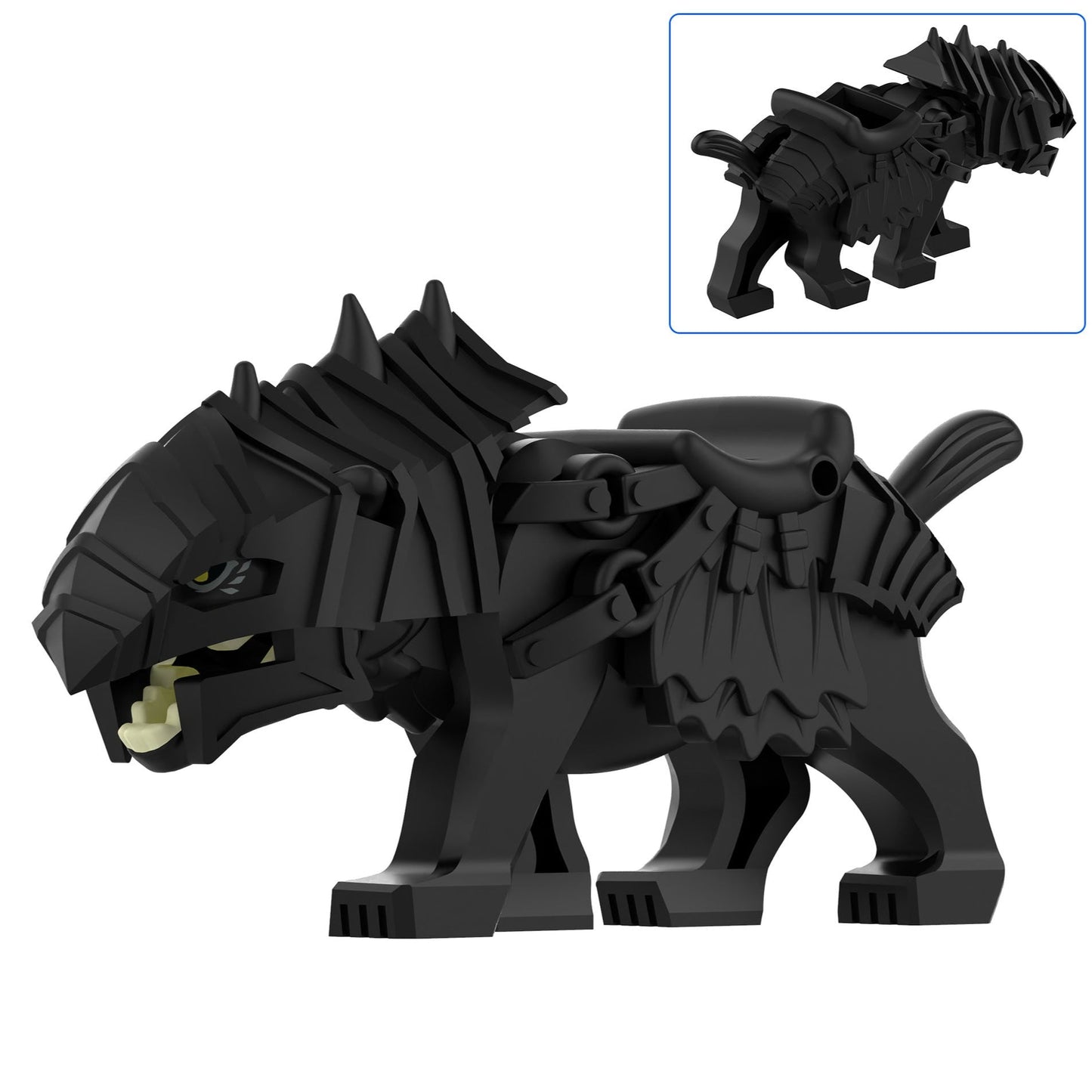 Black Wolf Custom Lord of the Rings Minifigure