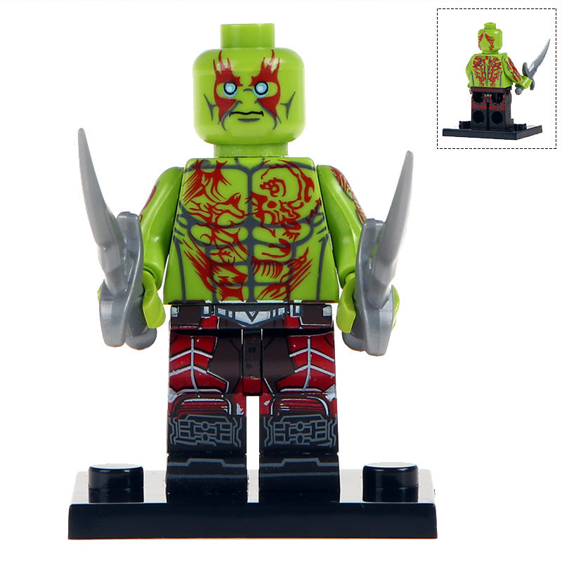 Classic Green Drax the Destroyer Custom Marvel Superhero Minifigure1