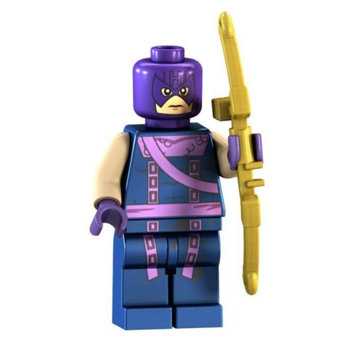 Classic Hawkeye Custom Marvel Superhero Minifigure1