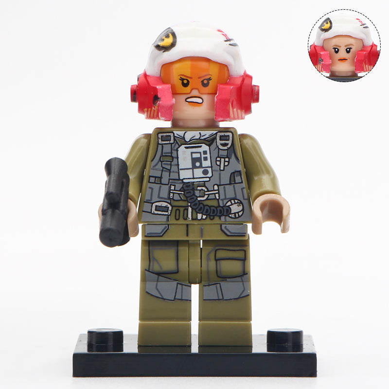 Female Rebel Pilot Custom Star Wars Minifigure1