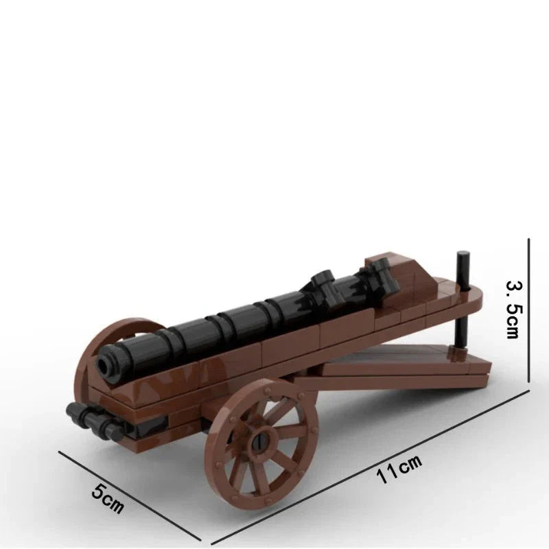 Medieval Artillery Cannon Gun Custom Set2