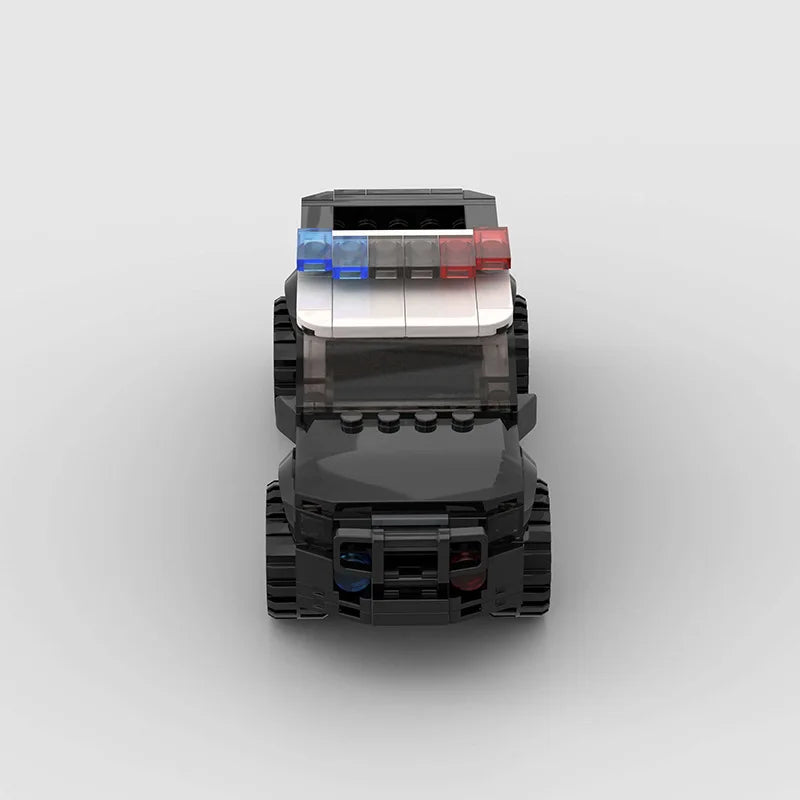 Police Pick Up Truck Custom Car MOC4
