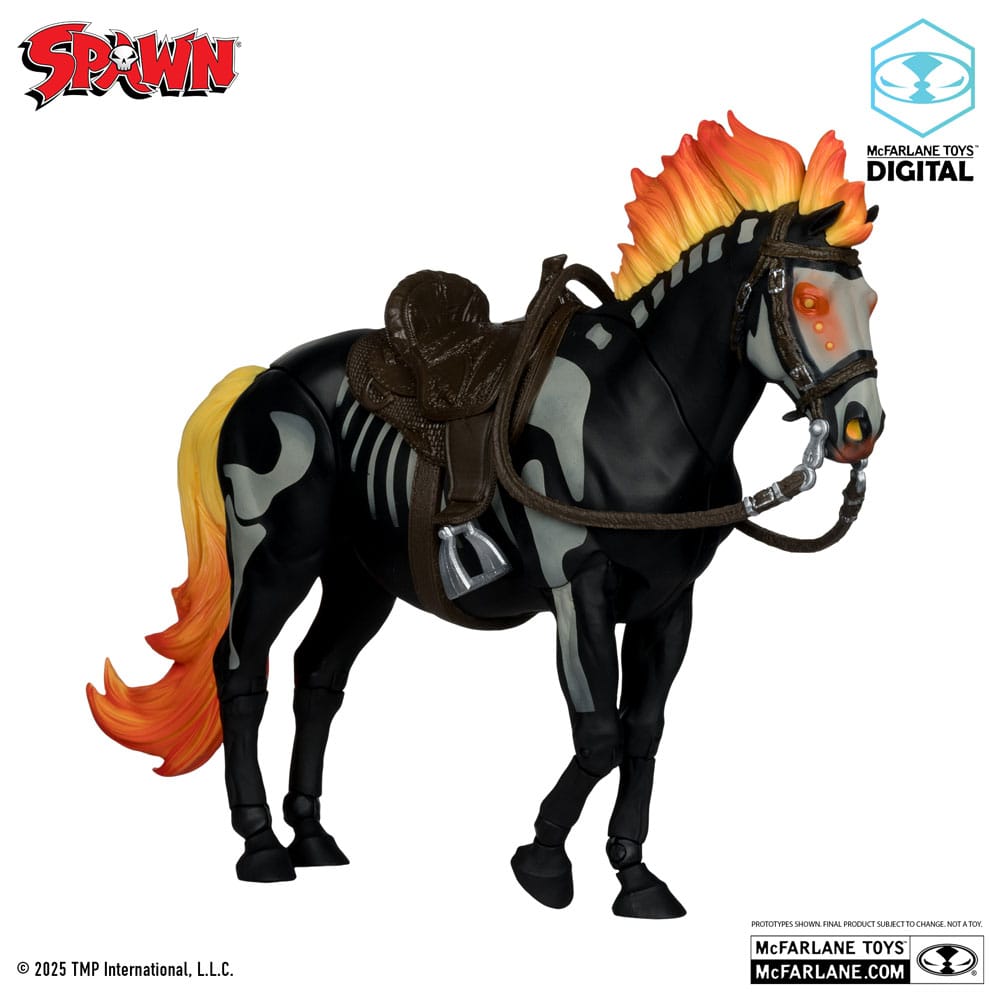 Spawn Action Figure Bloodaxe with Horse (Spawn: The Dark Ages) (McFarlane Toys 30th Anniversary) (Gold Label) 18cm9