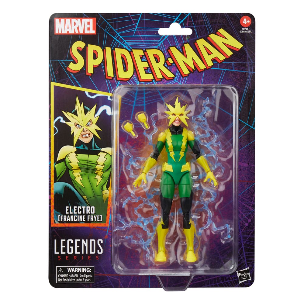 Spider-Man Marvel Legends Retro Action Figure Electro (Francine Frye) 15cm9