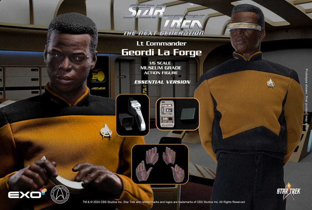 Star Trek: The Next Generation Action Figure 1/6 Lt. Commander Geordi La Forge (Essentials Version) 28cm9
