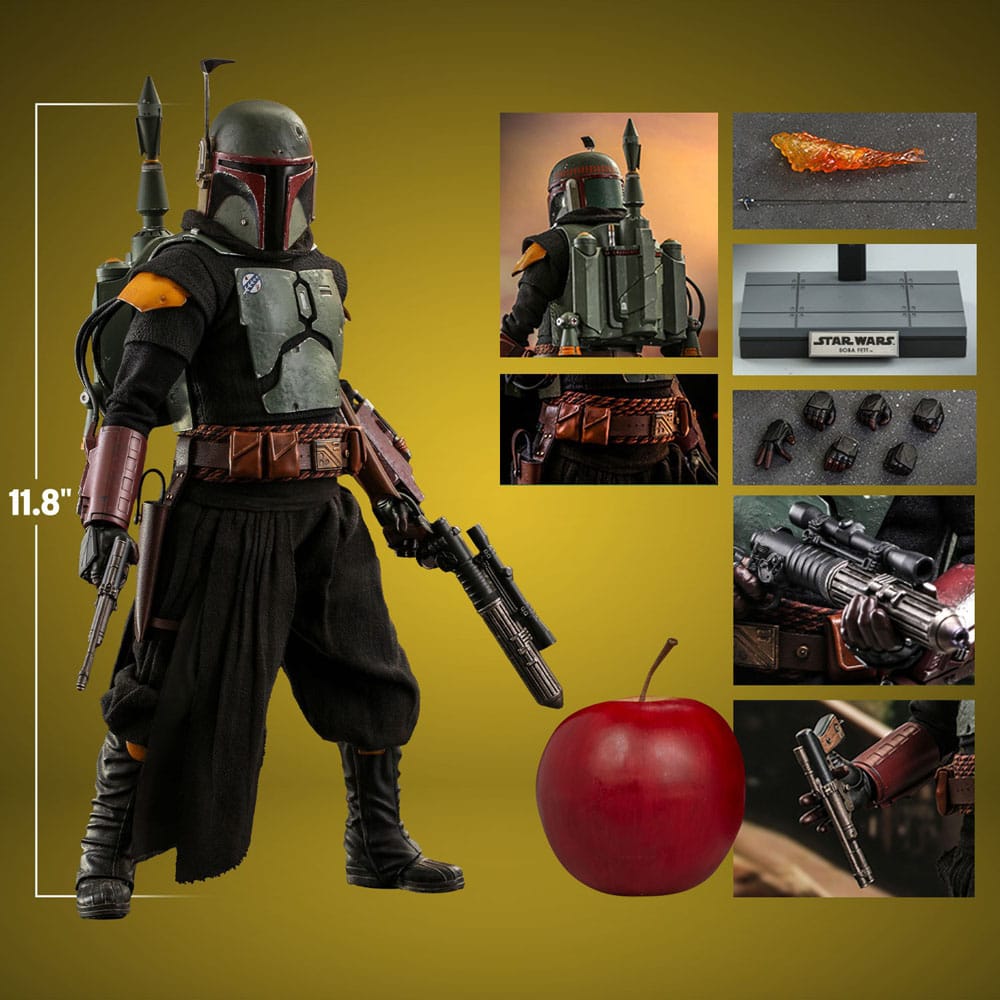 Star Wars: The Mandalorian Action Figure 1/6 Boba Fett Repaint Armor Special Edition 30cm8