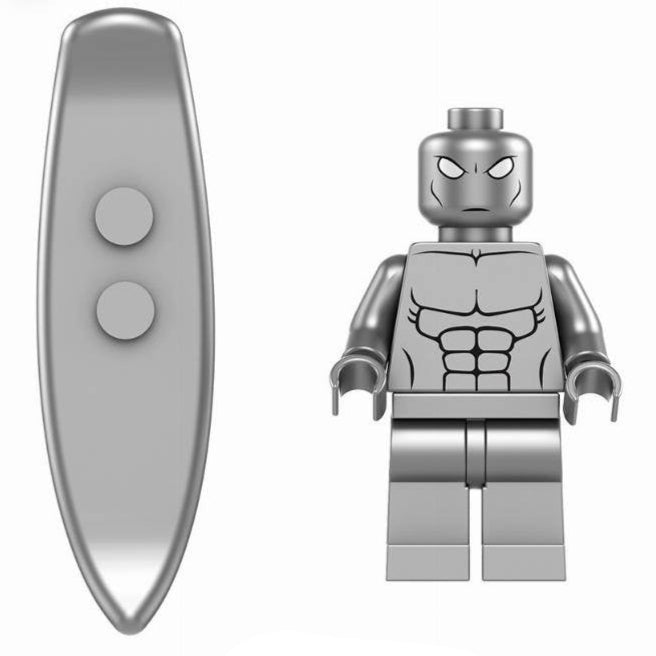 Silver Surfer Custom Marvel Superhero Minifigure1