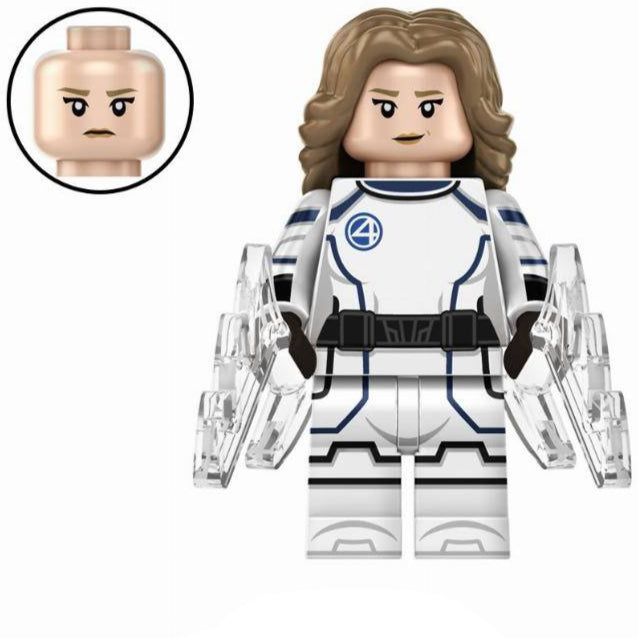 Invisible Woman (Space Suit) Custom Marvel Superhero Minifigure1