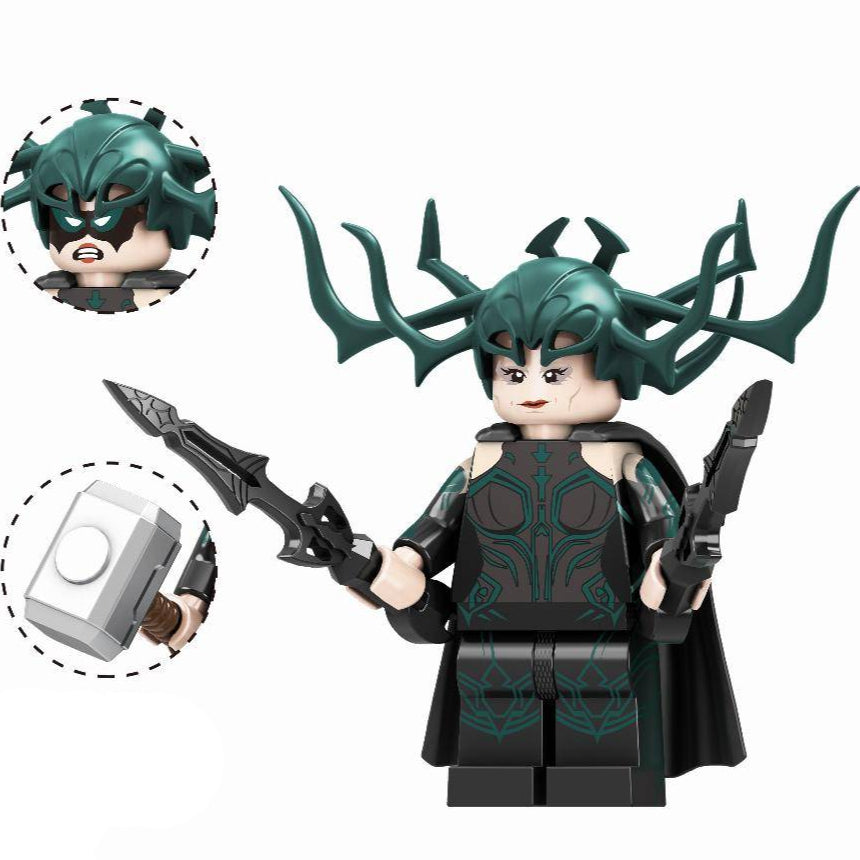 Hela Custom Marvel Superhero Minifigure