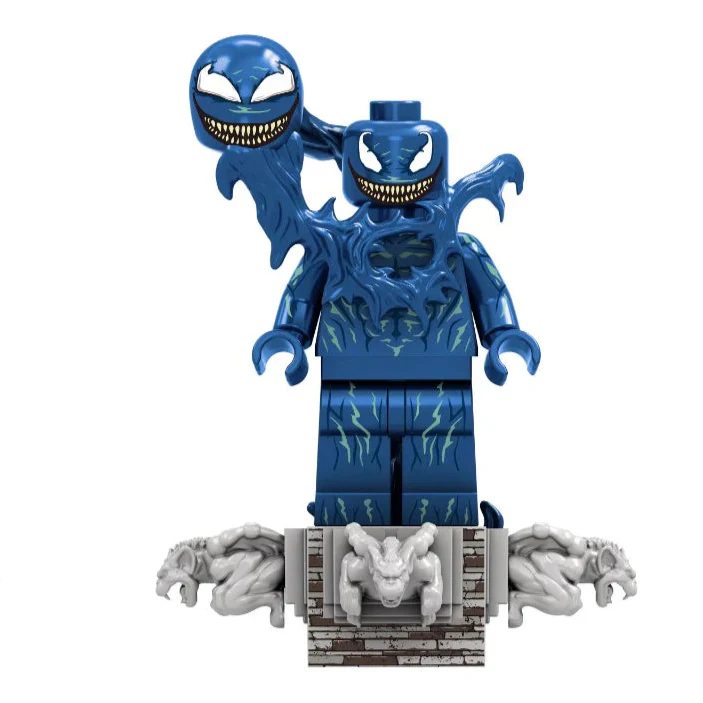 Dead Blue (Venom) Custom Marvel Superhero Minifigure1