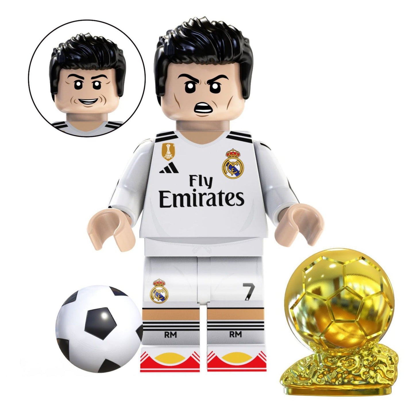Cristiano Ronaldo (Real Madrid) Custom Football Player Minifigure1