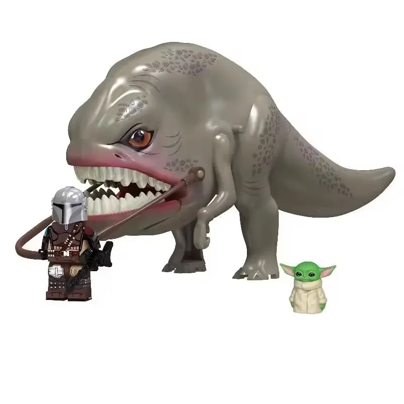 Large Blurrg Mandalorian Grogu Custom Star Wars Minifigure2