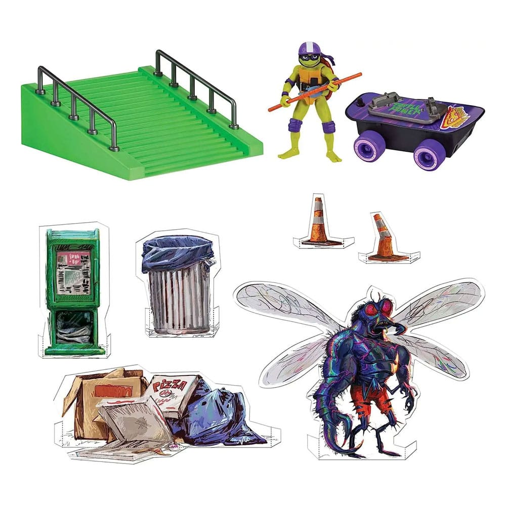 Teenage Mutant Ninja Turtles: Mutant Mayhem Build N' Shred Skatepark Assortment (8)9