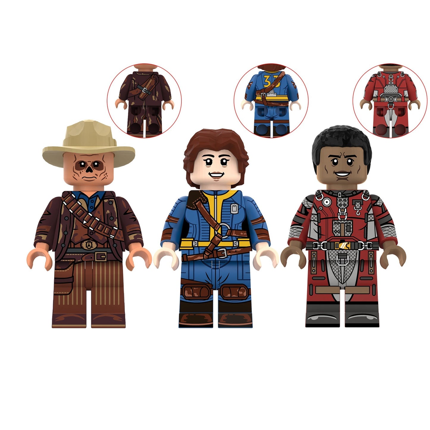 Fallout Characters Bundle Custom Fallout Minifigure2
