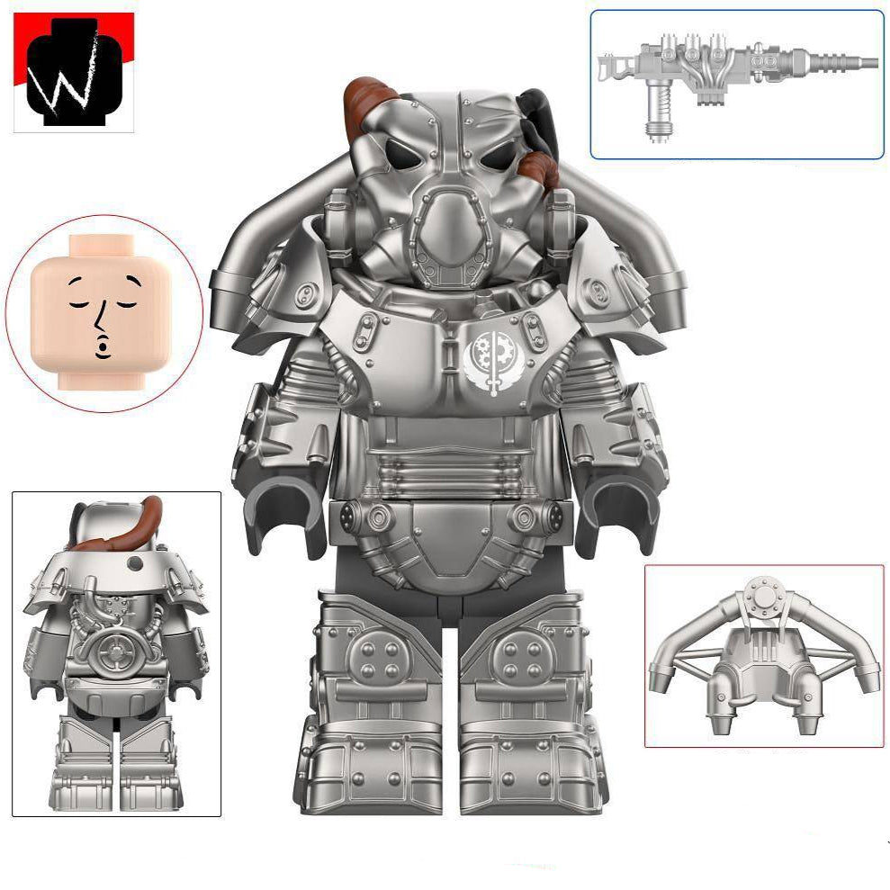 X-01 Power Armor (Brotherhood of Steel) Custom Fallout Minifigure