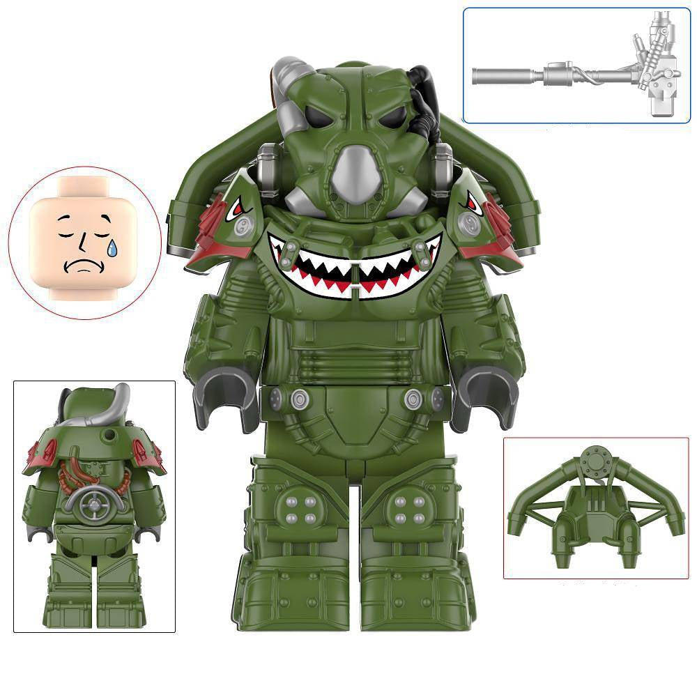 X-01 Power Armor (Hot Rod Shark) Custom Fallout Minifigure