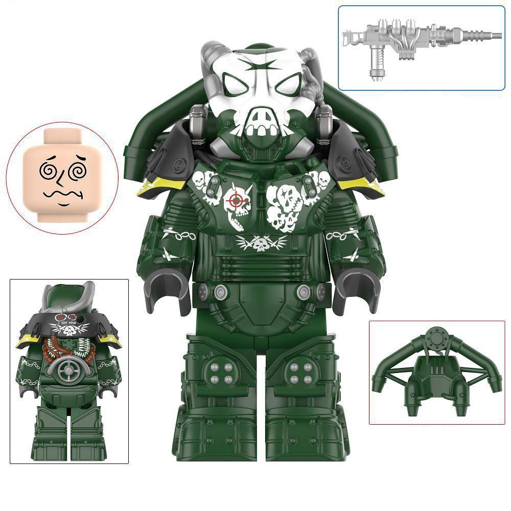 X-01 Power Armor (Gunner Captain) Custom Fallout Minifigure1