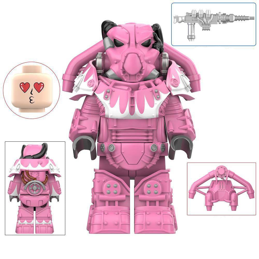 X-01 Power Armor (Hot Rod Pink) Custom Fallout Minifigure1