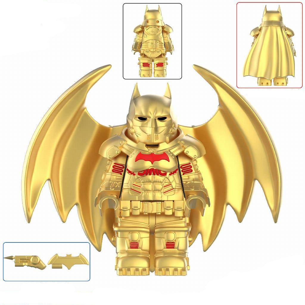 Batman (XE Suit Gold) Custom DC Superhero Minifigure1