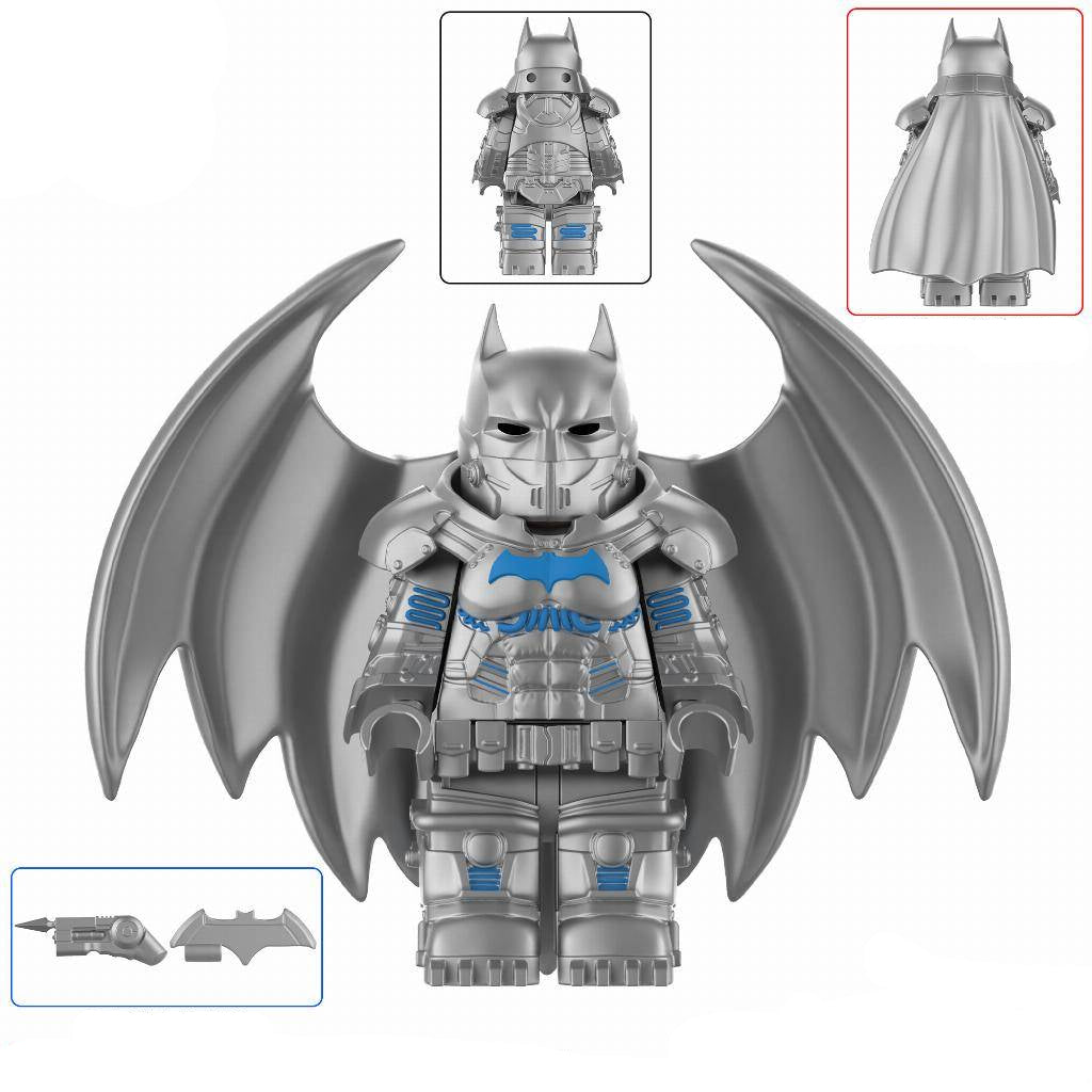 Batman (XE Suit Silver) Custom DC Comics Superhero Minifigure