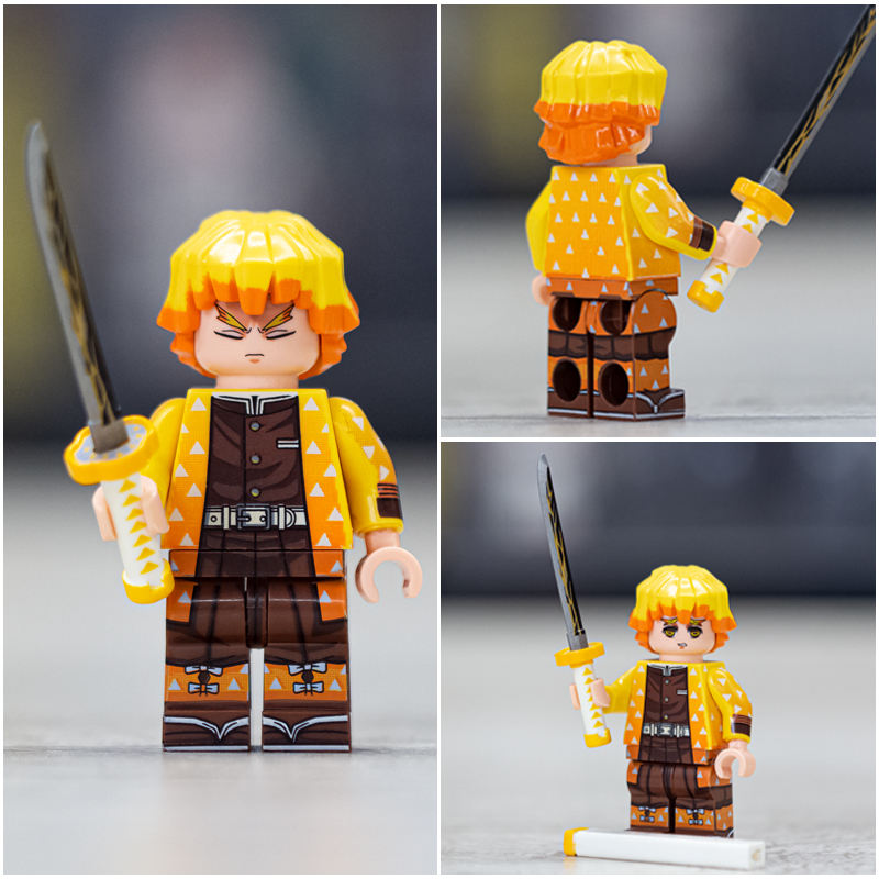 Zenitsu Agatsuma From Demon Slayer Custom Anime Minifigure2
