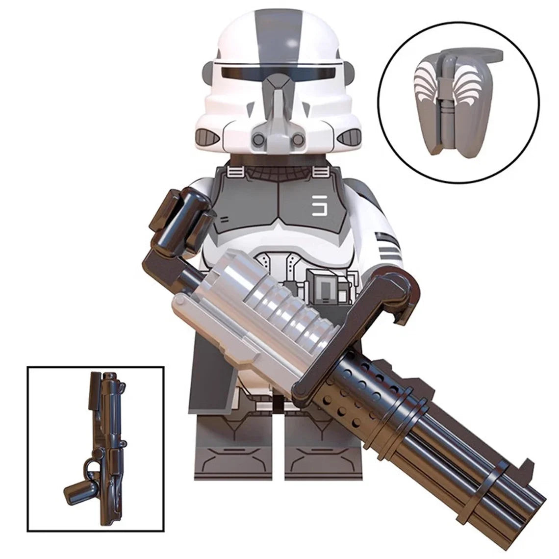 Wolfpack Clone Trooper Heavy Infantry custom Star Wars Minifigure1