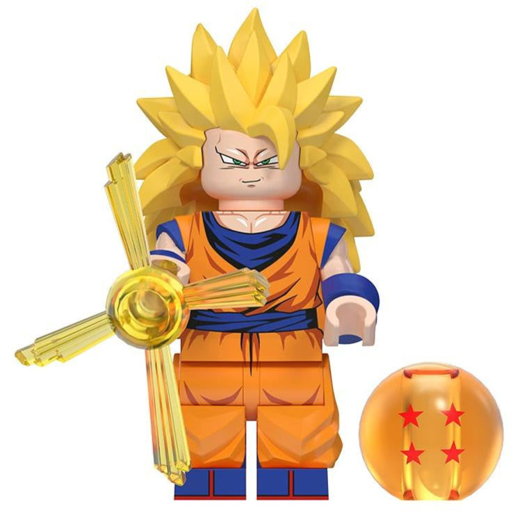 Goku Super Saiyan 3 from Dragon Ball Z Custom Minifigure1